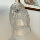 Set of 3 Refurbished Textured Glass Pendant Lights 1970s – Mid-Century