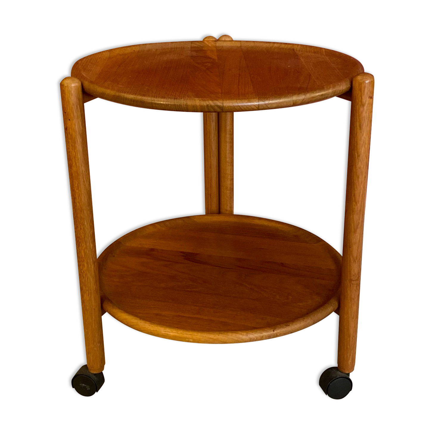Danish midcentury foldable service trolley 60s