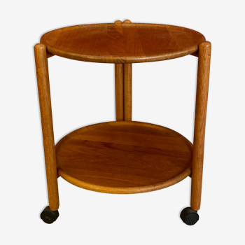 Danish midcentury foldable service trolley 60s