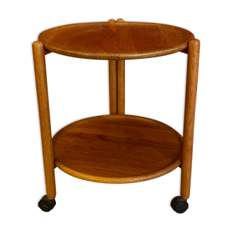 Danish midcentury foldable service trolley 60s