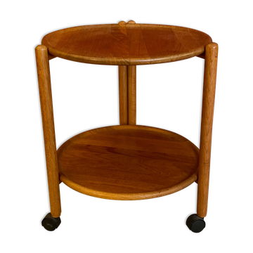 Danish midcentury foldable service trolley 60s