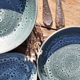 Assiettes en grès Niderviller 1960