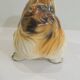 Vintage 1970s ceramic Pekingese dog, decorative figurine, statue.