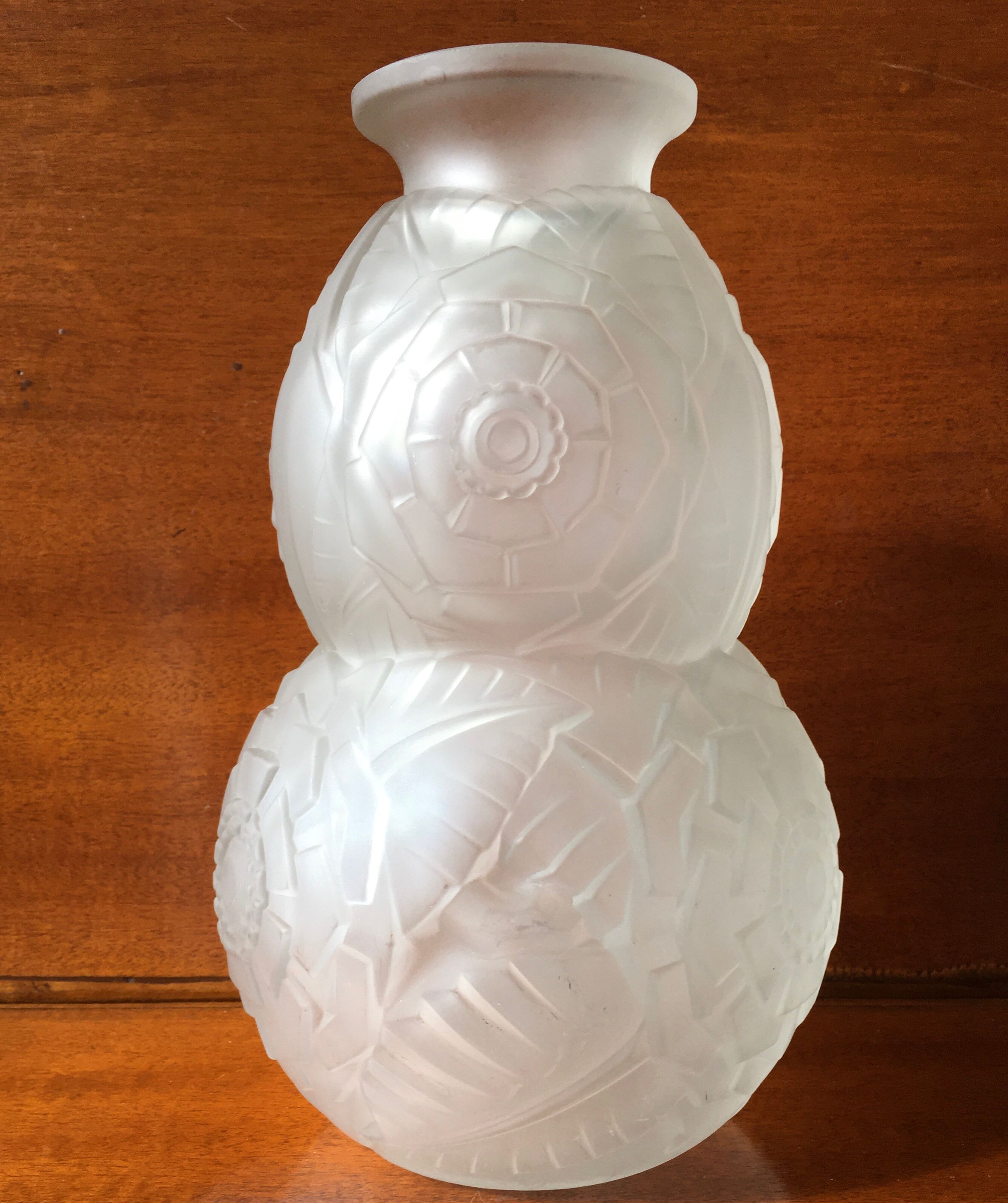 Glass vase by Muller Brothers