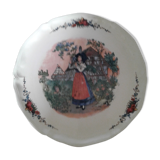 Plat des faienceries d'Obernai Sarreguemines