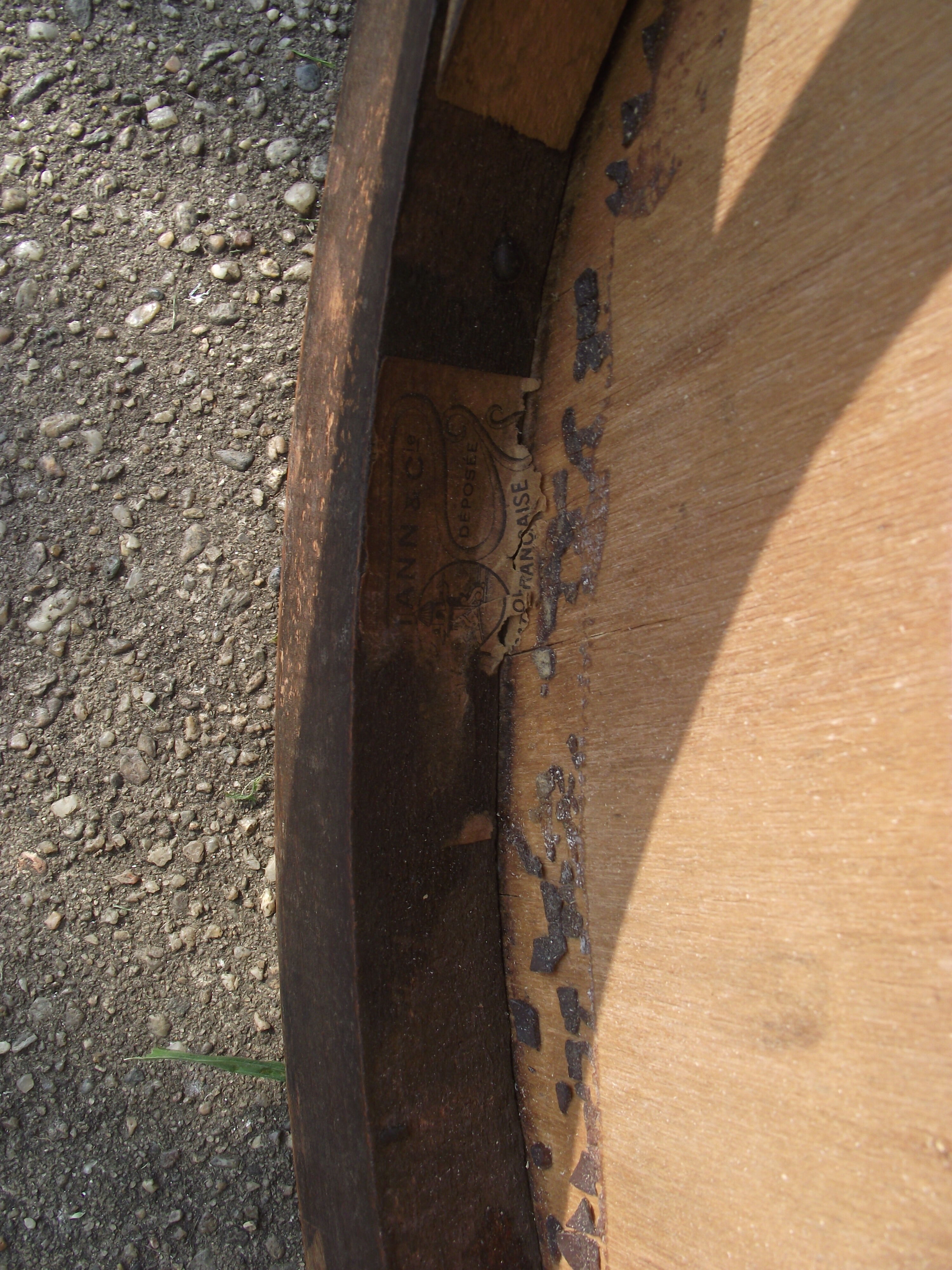 Fauteuil de bureau bois courbé baumann début 20 ème