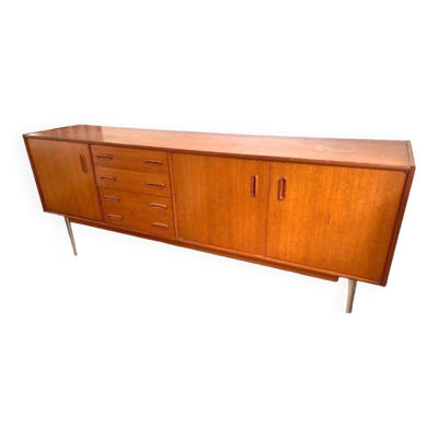 Enfilade scandinave vintage en teck, enfilade des années 60, 70