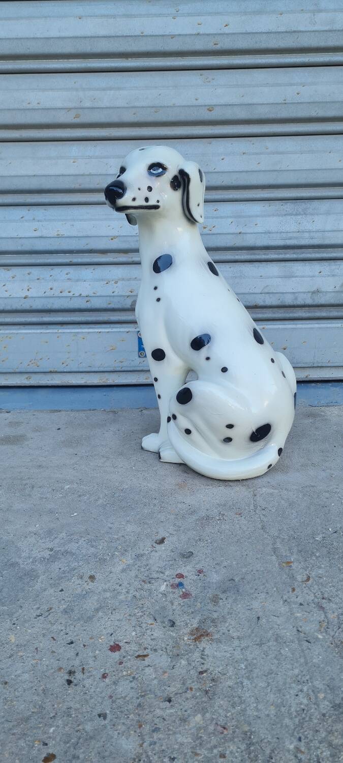 Dalmatian dog in earthenware from the 70s