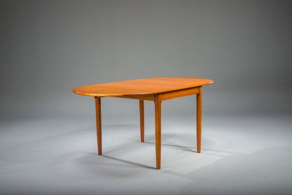 Table pliante danoise en teck moderne du milieu du siècle, années 1960