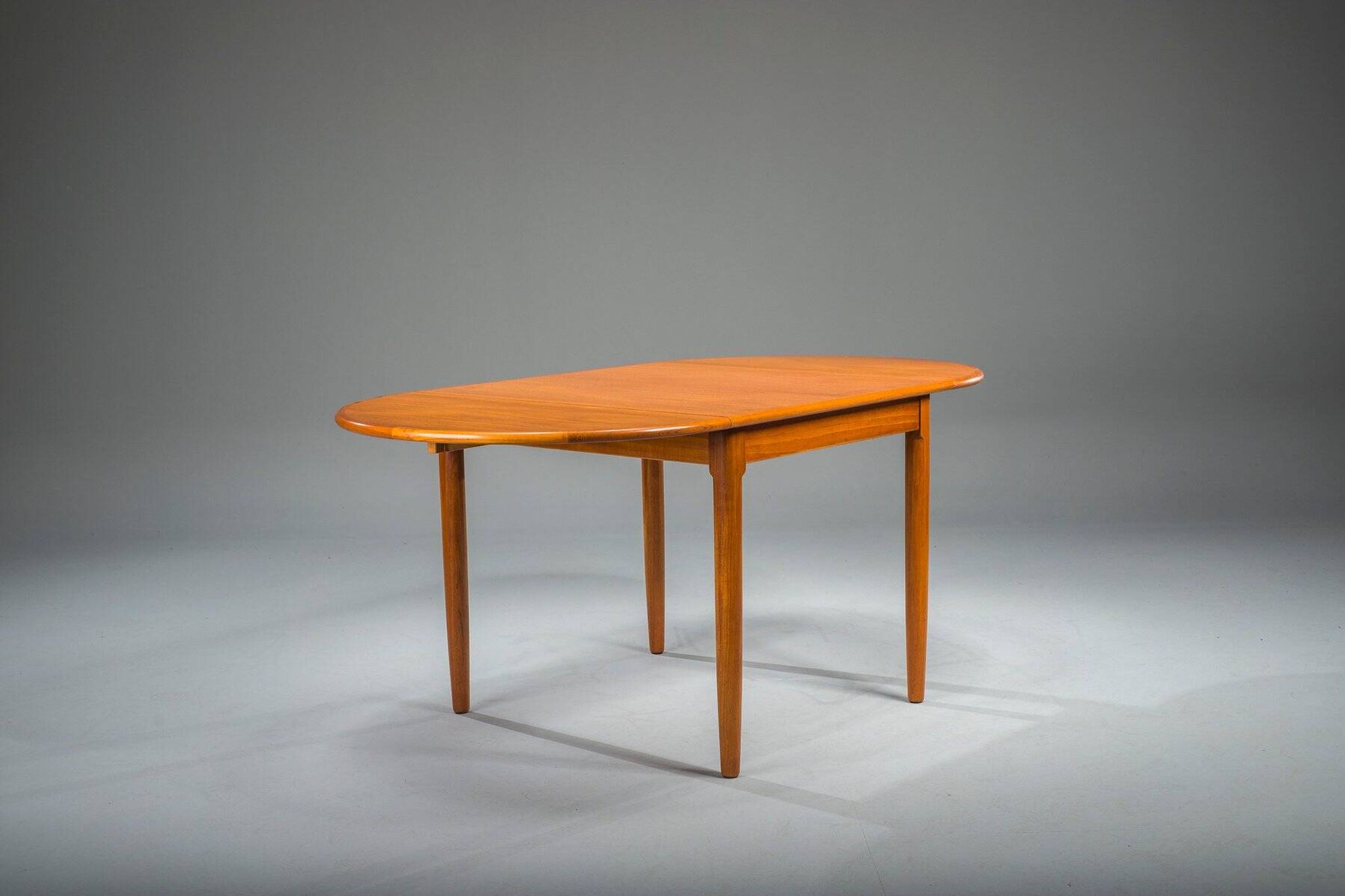 Table pliante danoise en teck moderne du milieu du siècle, années 1960