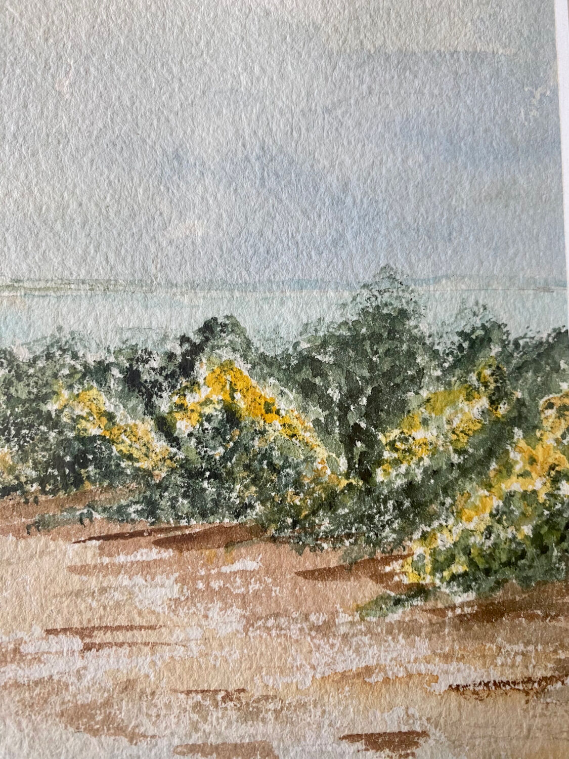 Aquarelle paysage de Bretagne