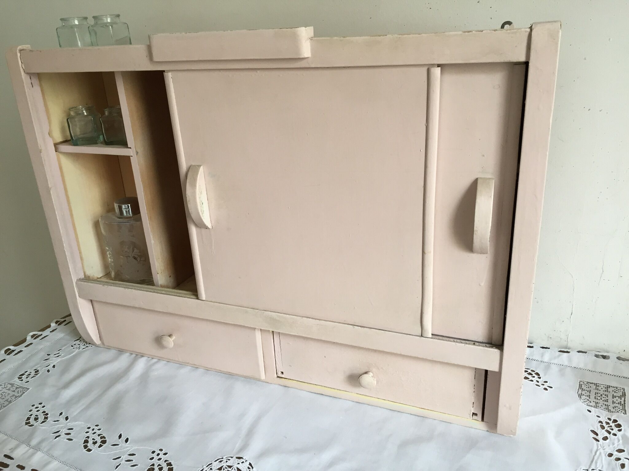 Toilet cabinet, bathroom vintage