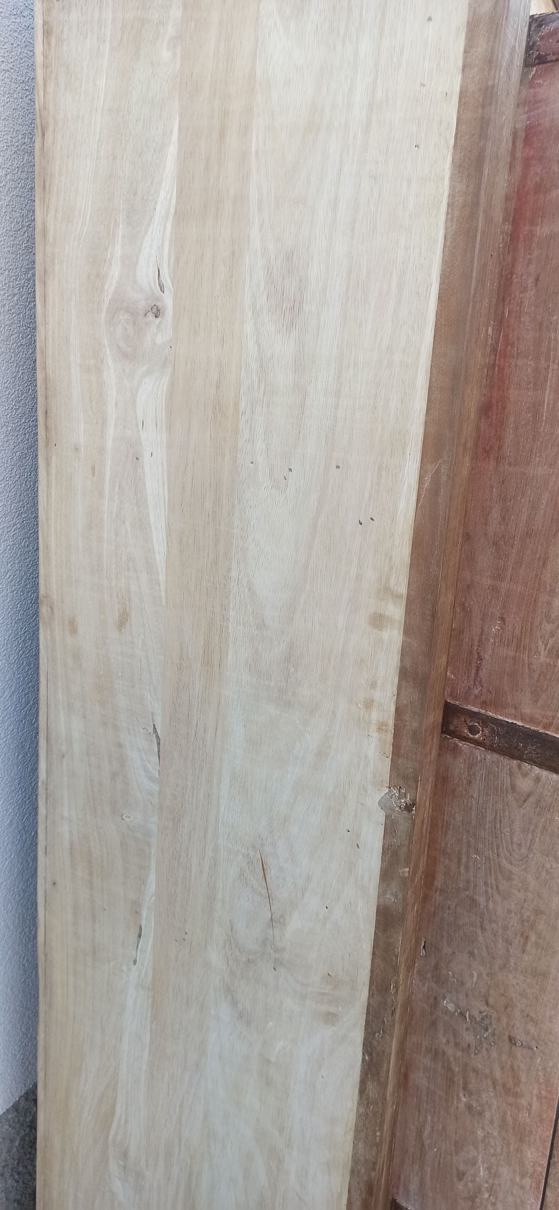 Wooden wardrobe with antique doors