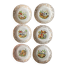6 assiettes à fromage porcelaine de Limoges