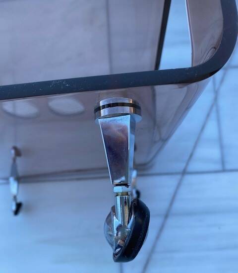 table plexi fumé a roulette