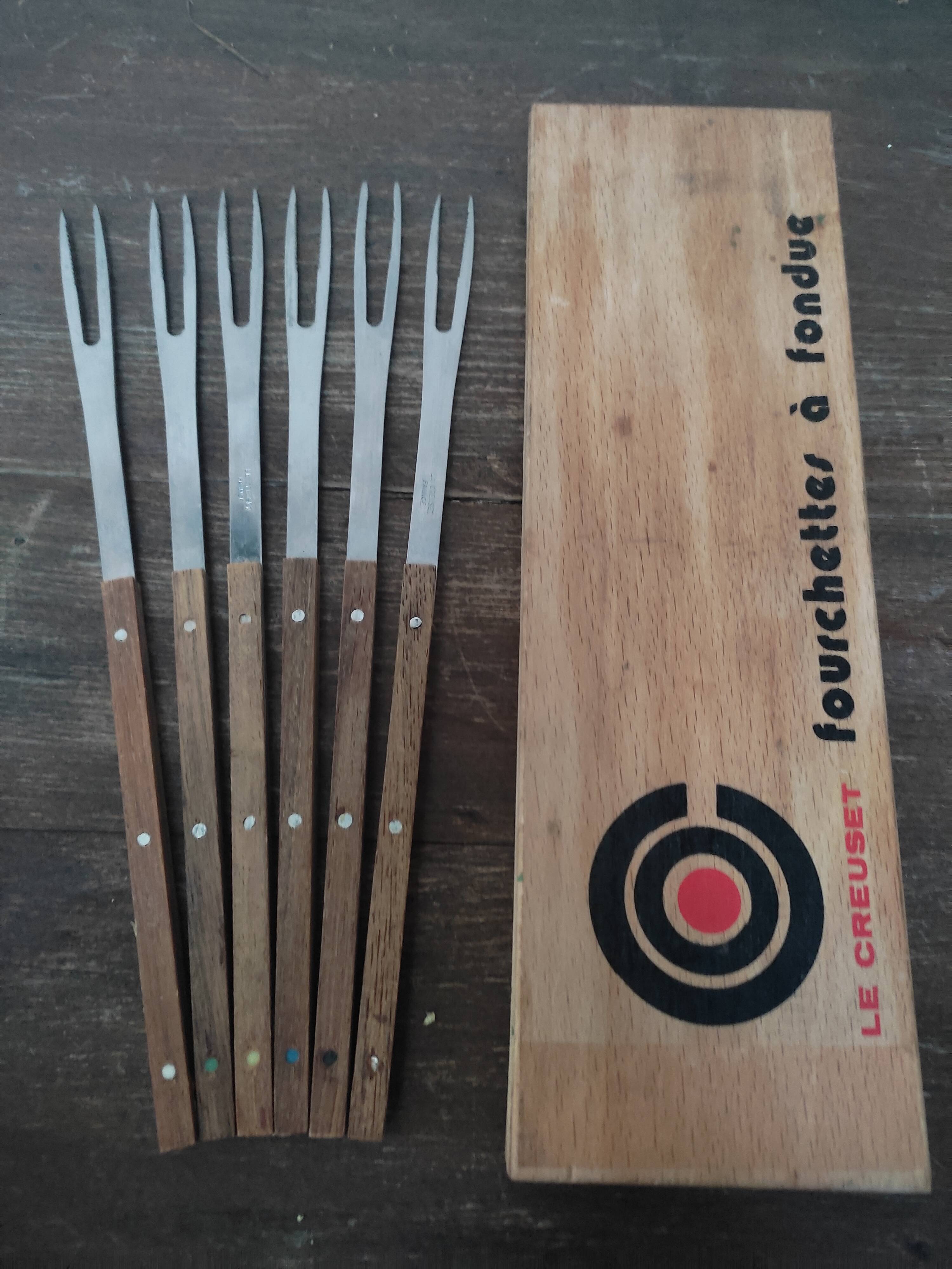 Fondue forks le Creuset