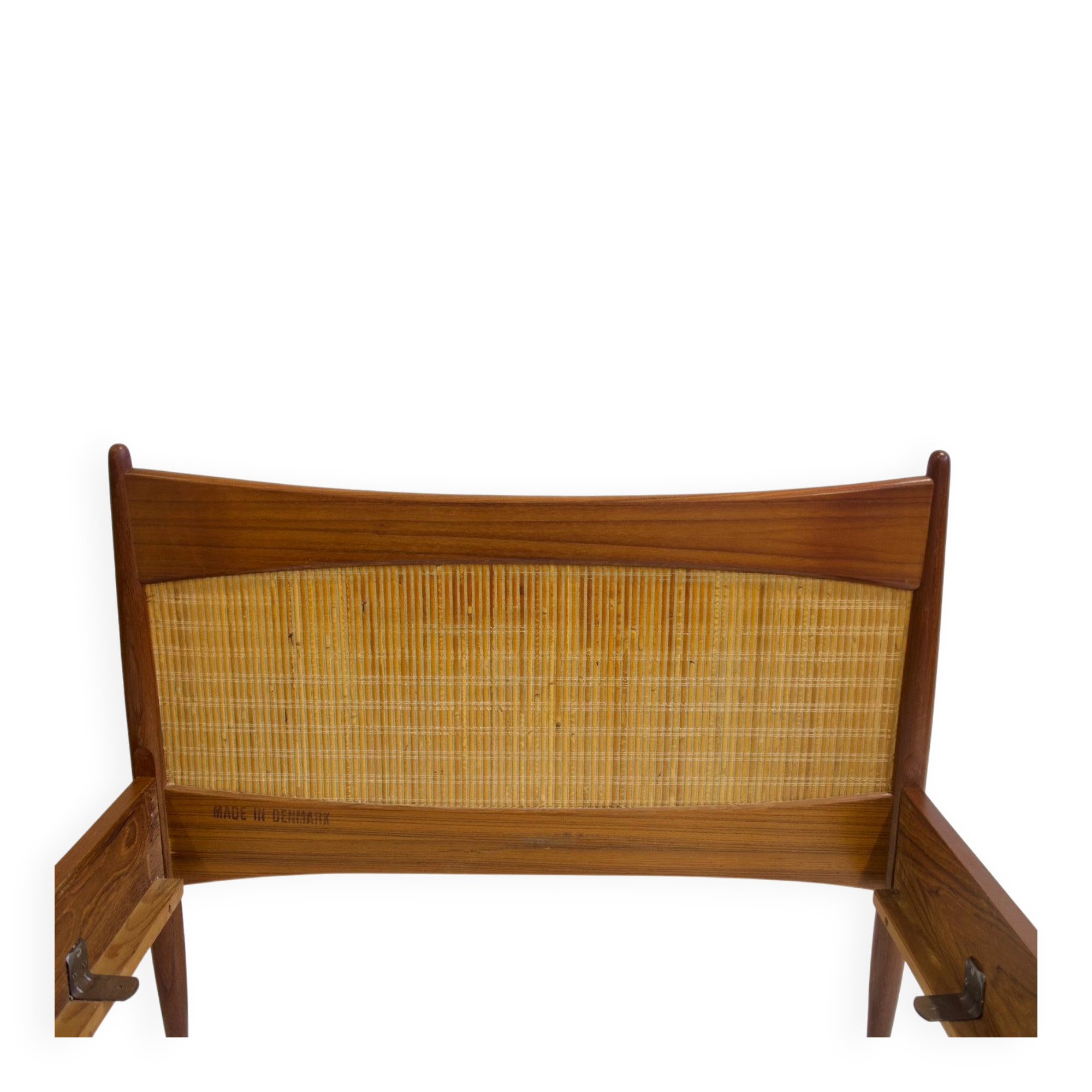 Pair of teak and rattan bed frames by Børge Mogensen
