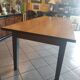 Solid walnut table circa 1980 with double patina