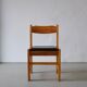 6 chaises en pin massif minimalistes | Années 1970