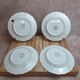 Set of 4 dessert plates French porcelain Digoin romantic floral gold decoration