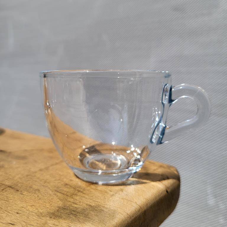 Quintet transparent glass coffee cups