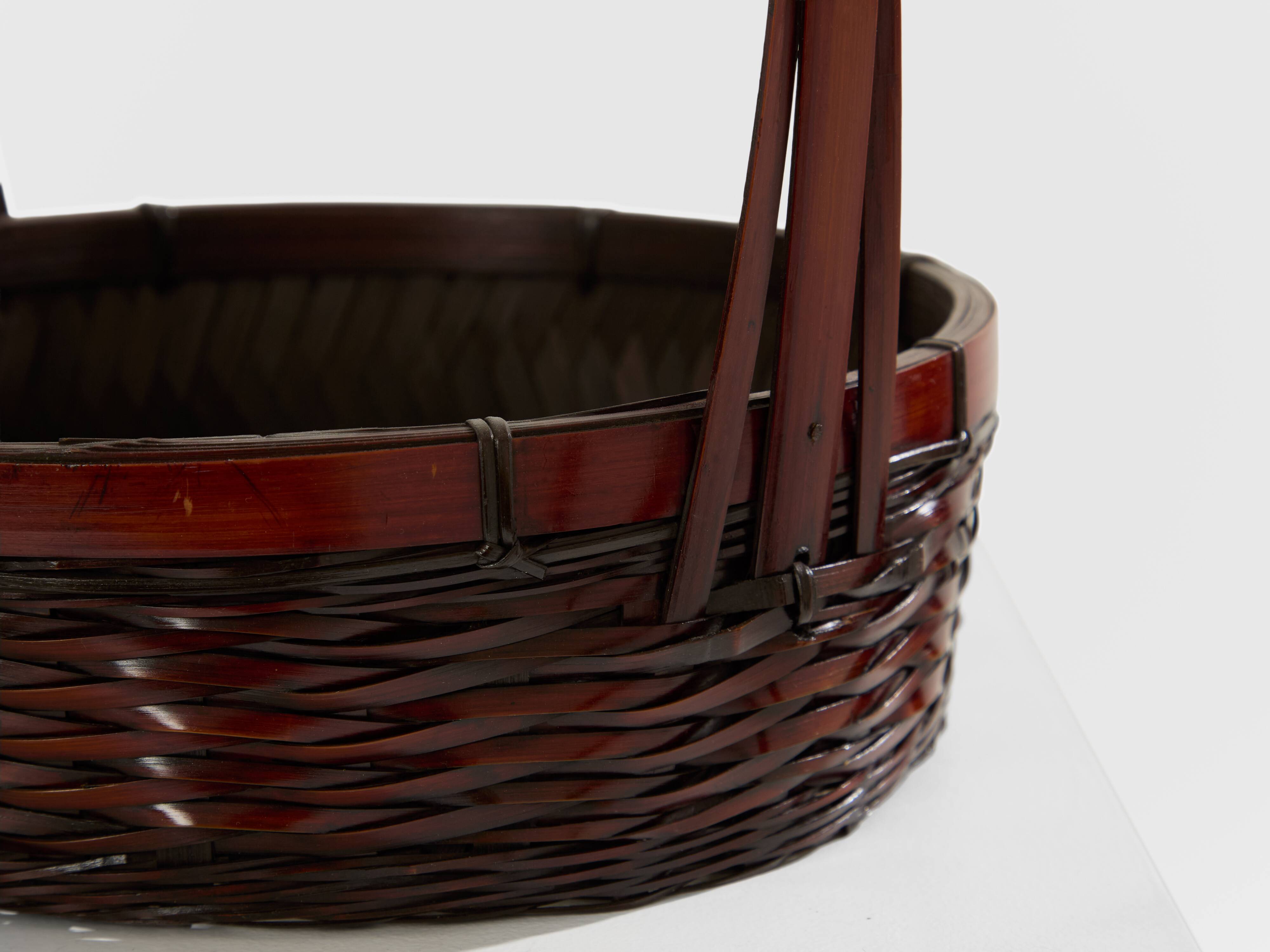 Ensemble de paniers Ikebana en bambou Maeda Chikubōsai periode Meiji