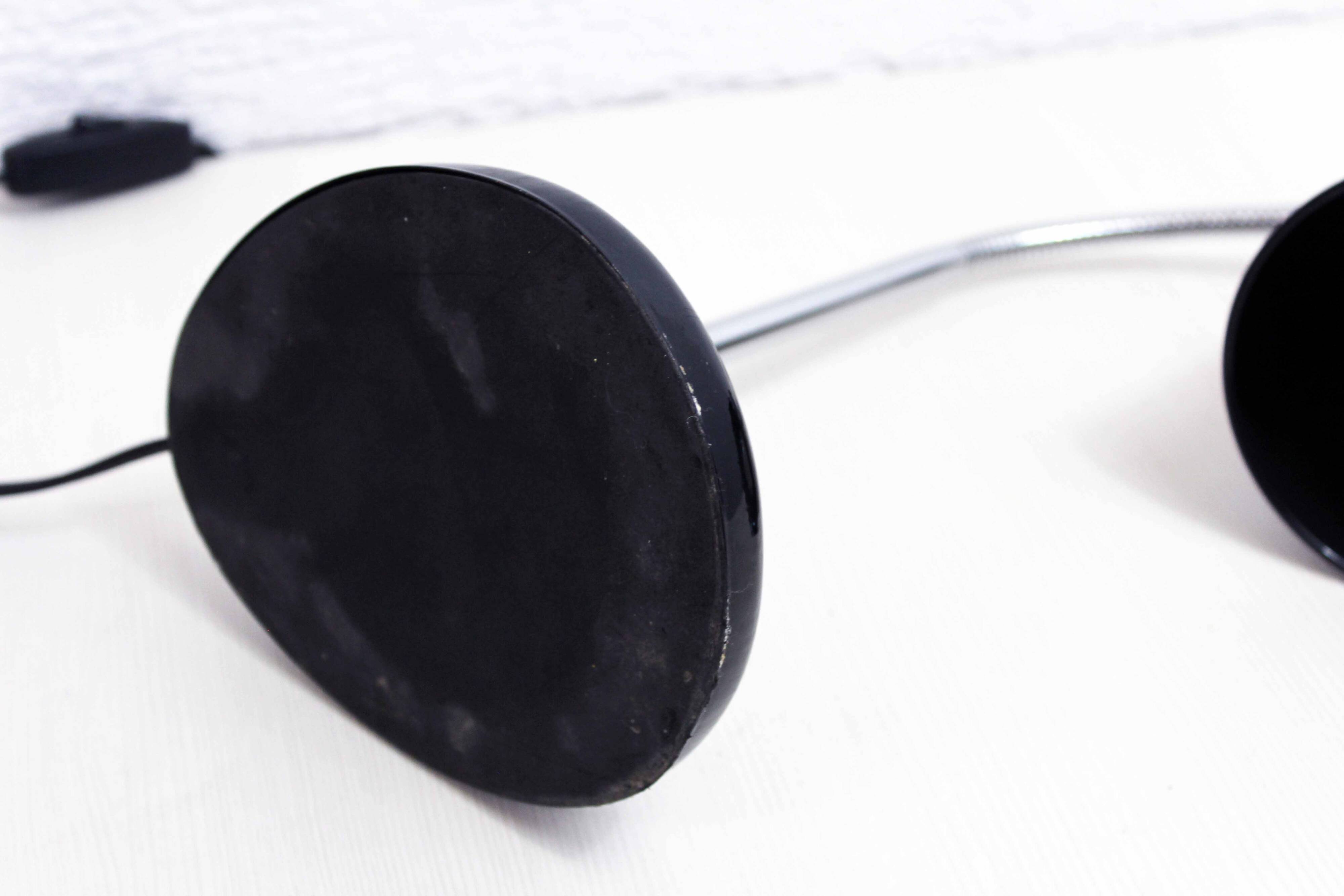 Diabolo lamp in black metal