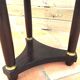 Empire period tripod pedestal table with sea green marble top and bronze ornamentation