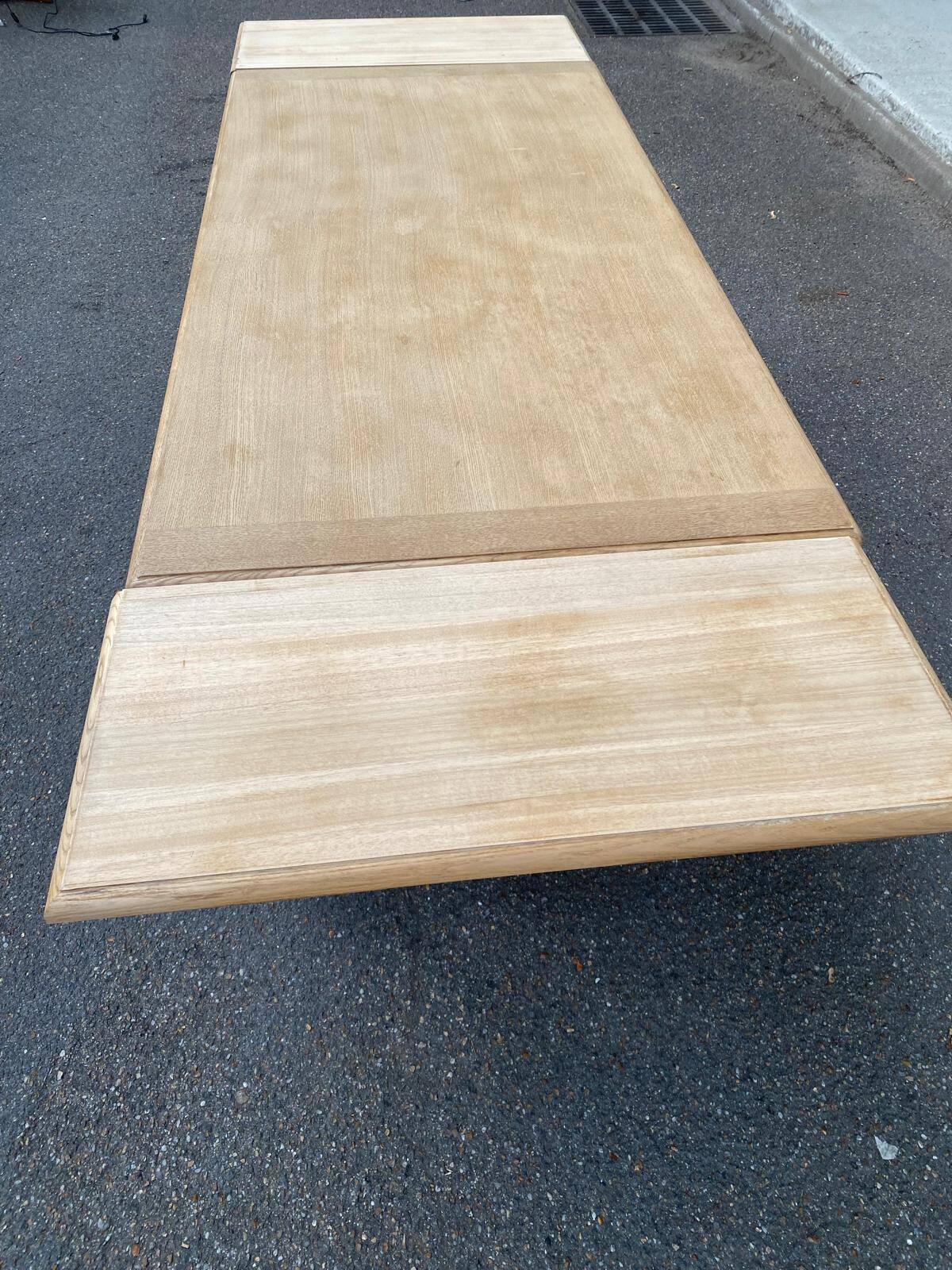 Table à manger de ferme extensible rénovée en bois 260cm