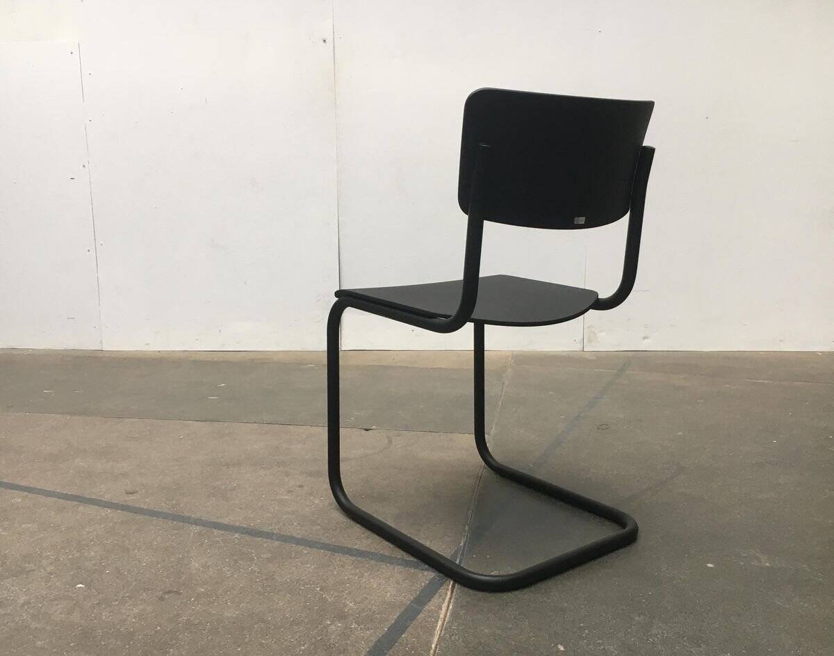 Black Vintage German Cantilever Chair S43 by Mart Stam for Thonet
