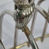 Toast holder in silver metal for 8 toasts L 19 cm