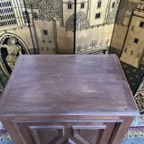 Solid oak bar chest cabinet