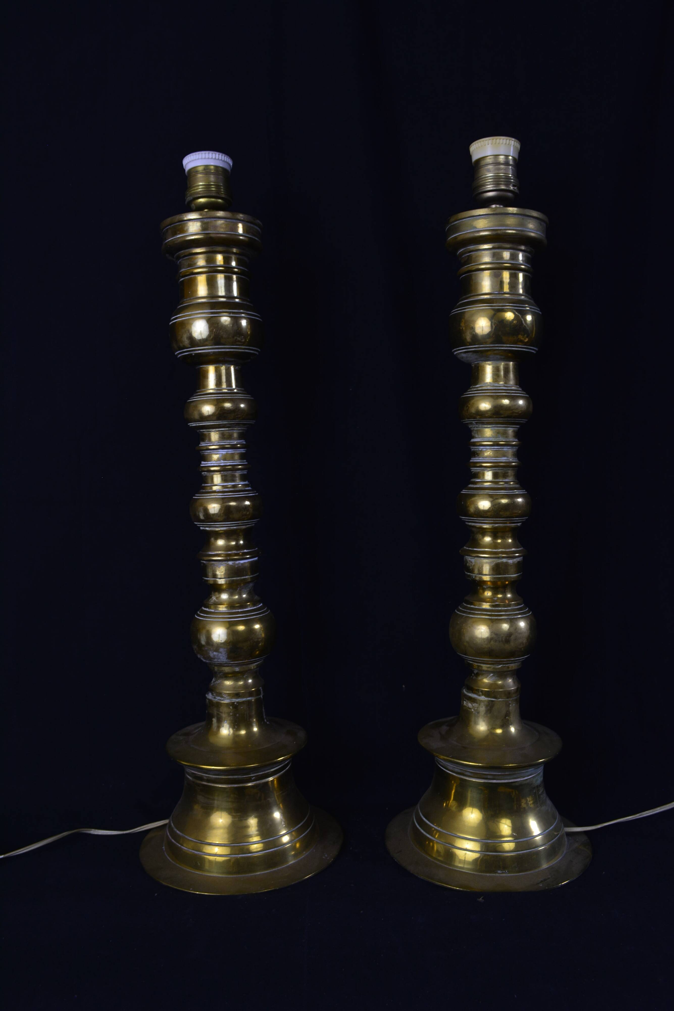 Paire de pied de lampe - Pique-Cierges grande taille