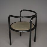 Set of 4 black 'Locus Solus' chairs by Gae Aulenti for Poltronova, 1960s