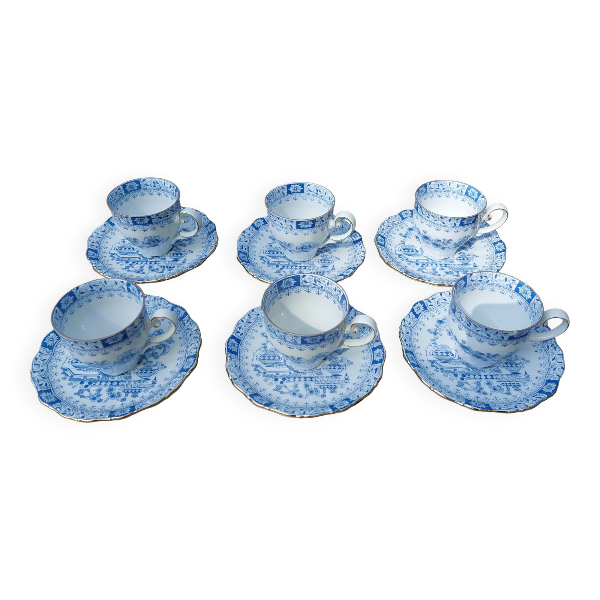 6 Bavaria porcelain cups and saucers