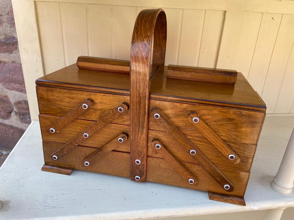 Vintage sewing basket