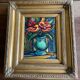 Peinture encadrée bouquet de fleurs