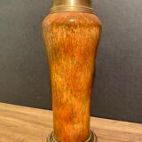 Porcelain vase signed Sèvres on bronze frame
