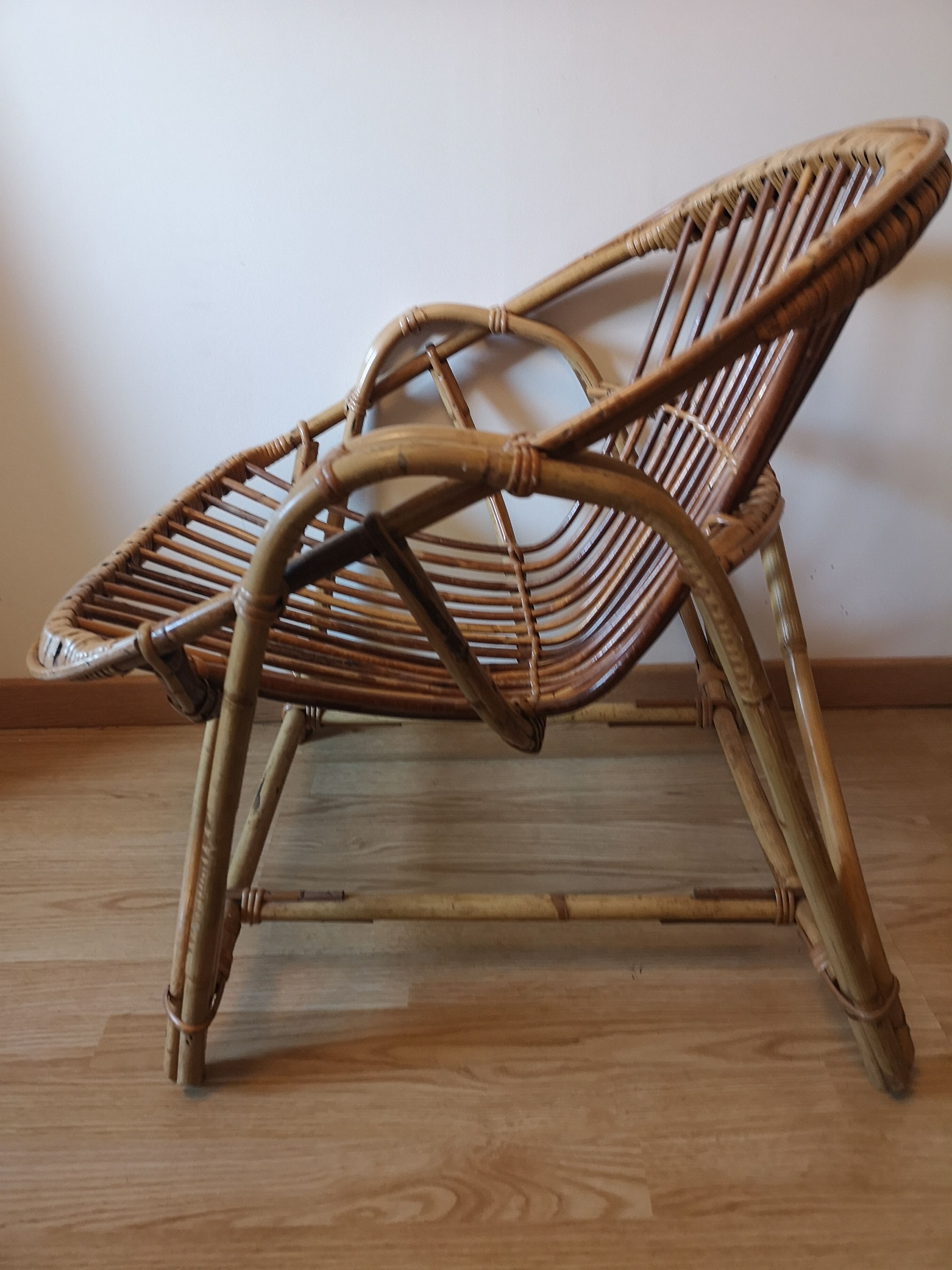 Rattan chair 70s