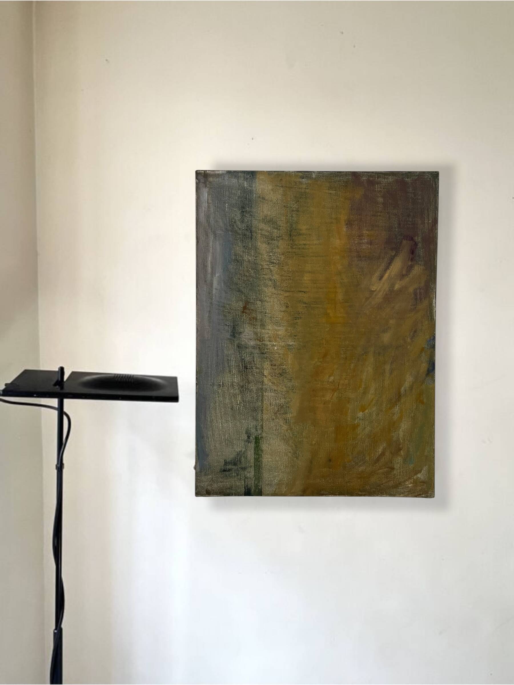 Tableau abstrait sur toile, technique mixte vers 1970