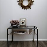 Vinyl holder side table