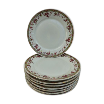 Limoges flower dessert plates