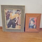 Galuchat frame + wood frame