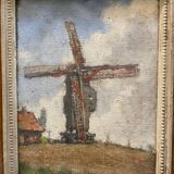 Tableau paysage moulin Jean Nys