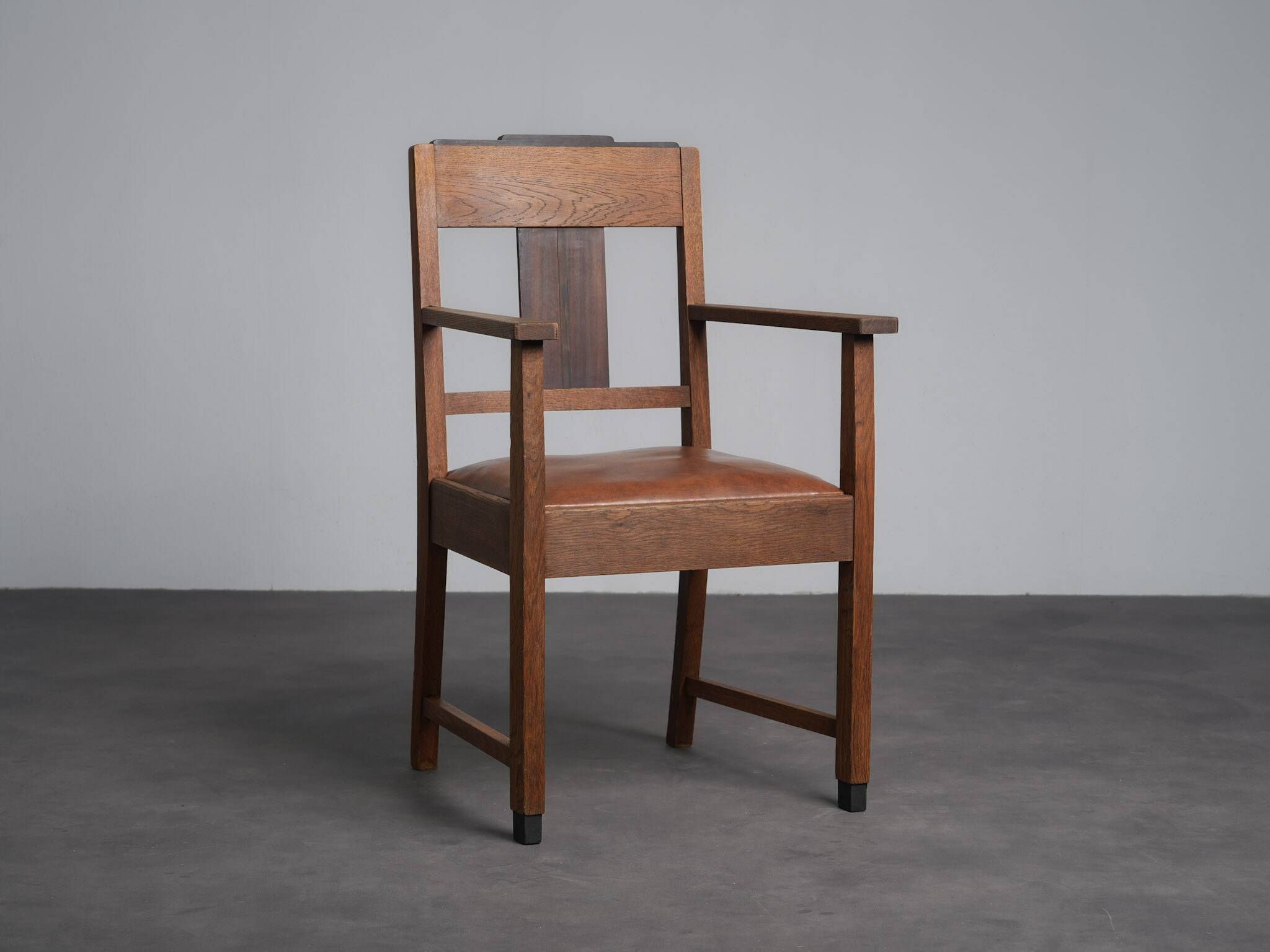 Pair of Amsterdam School Art Deco armchairs, Netherlands, 1930s
