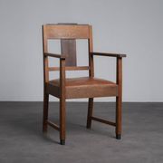 Pair of Amsterdam School Art Deco armchairs, Netherlands, 1930s
