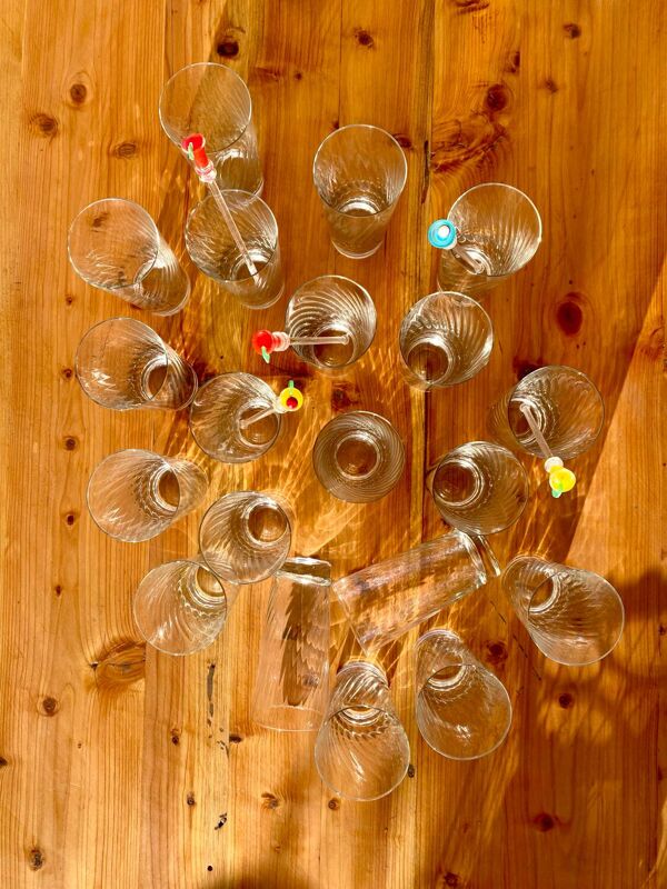 Lot de verres à limonade