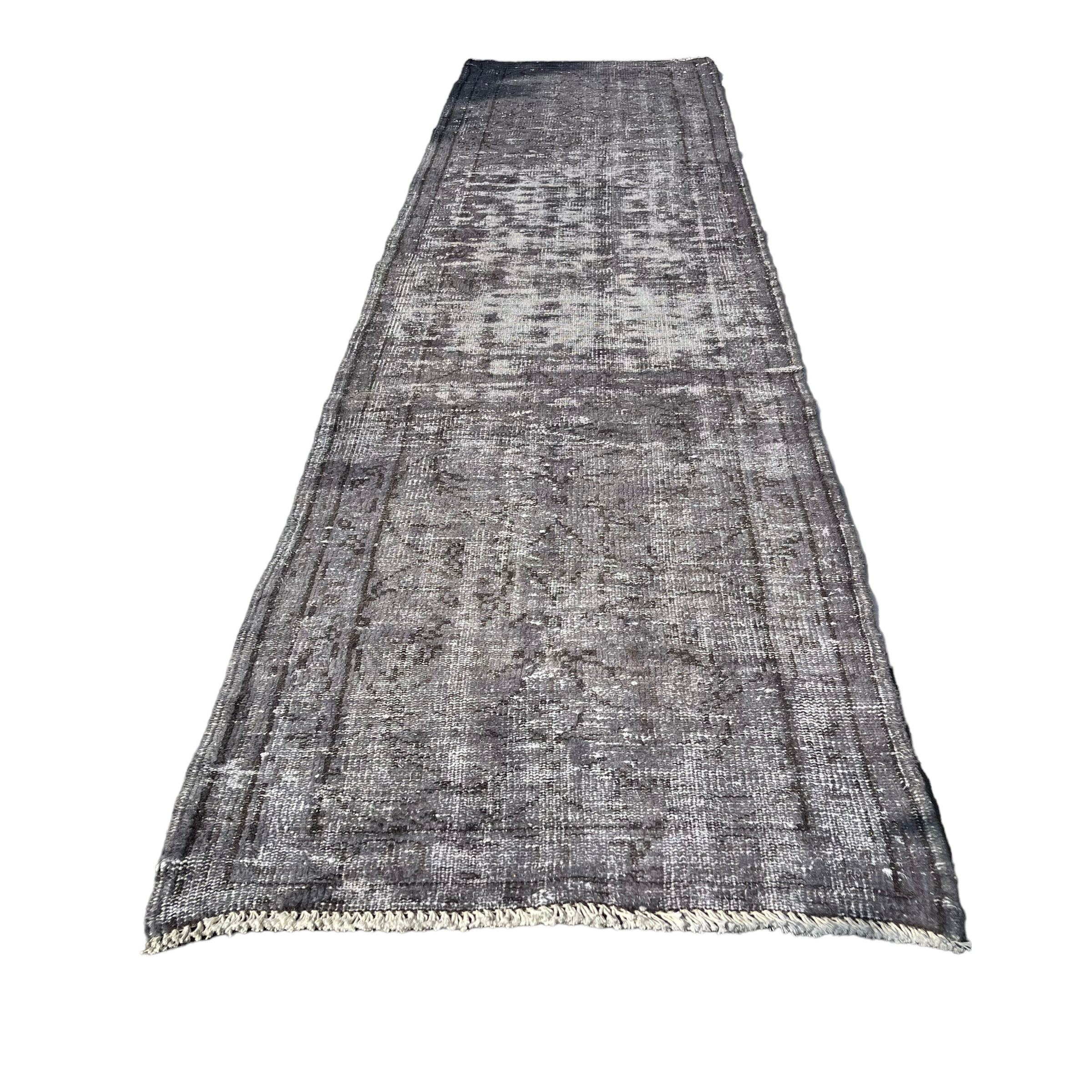 Vintage distressed turkish rug runner