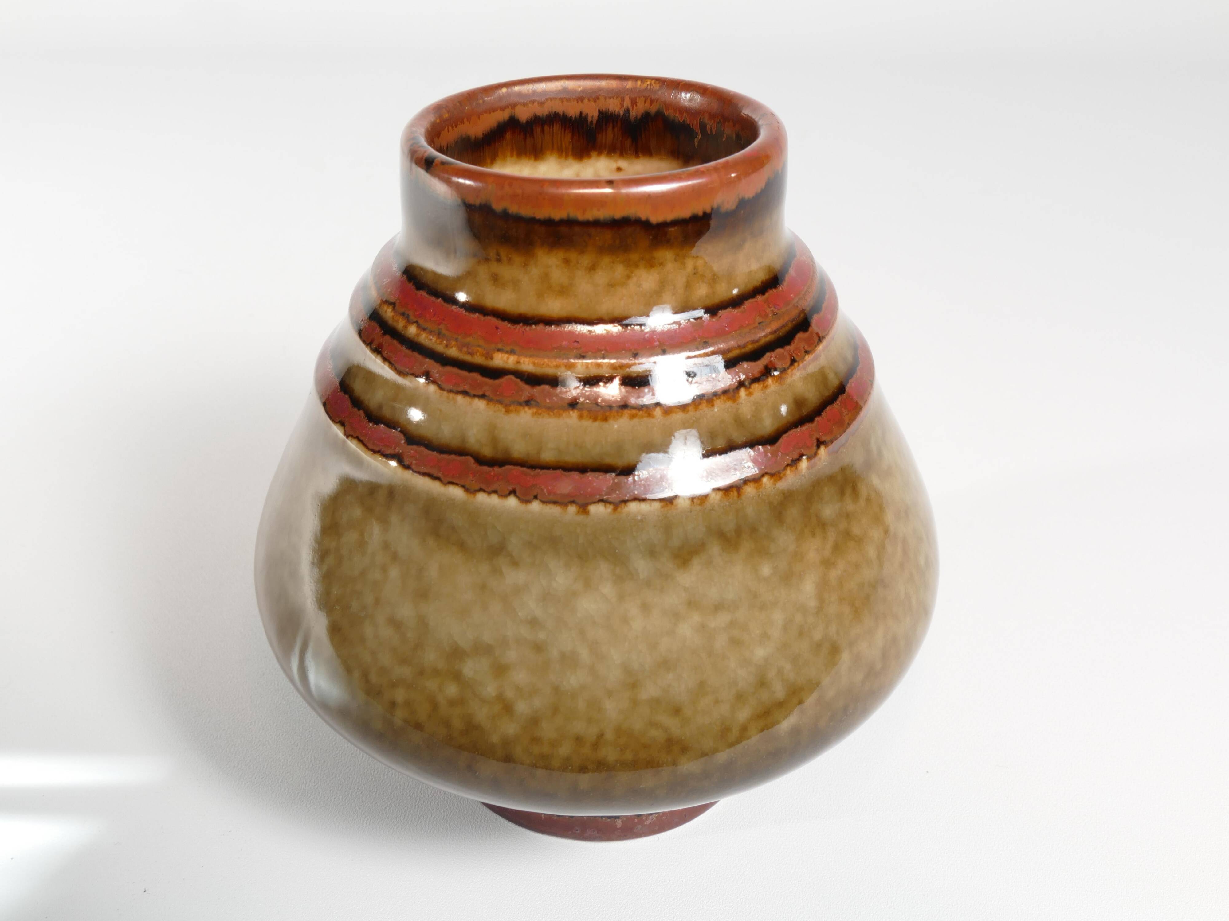 Mid-Century Modern Stoneware Bamboo Vase, by Olle Alberius for Rörstrand, Sweden