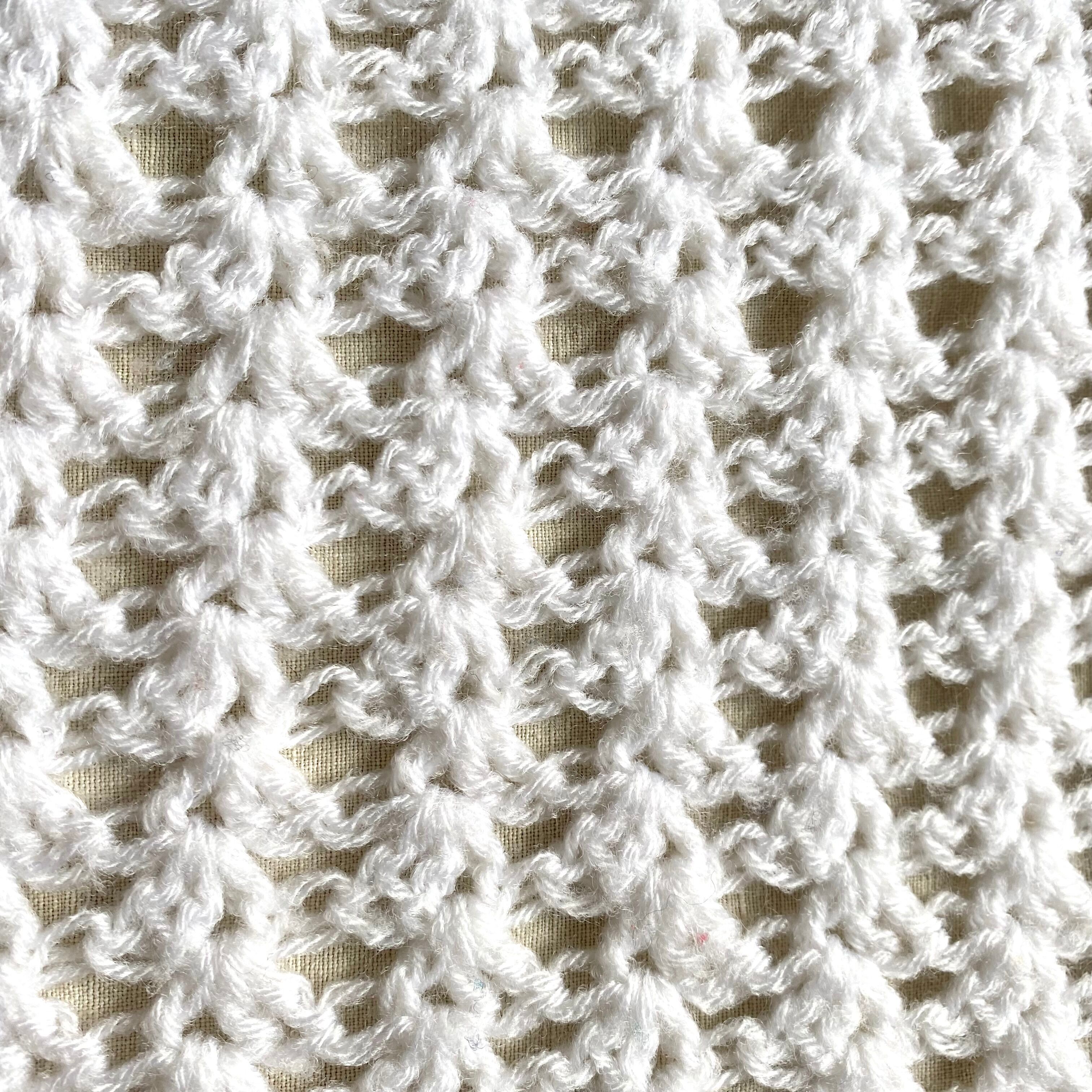 Couverture crochet vintage 140 x 130